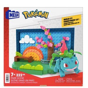 MEGA Pokémon Park Scene Building Toy Kits Bulbasaur (222 Pieces) HXF81 NEW